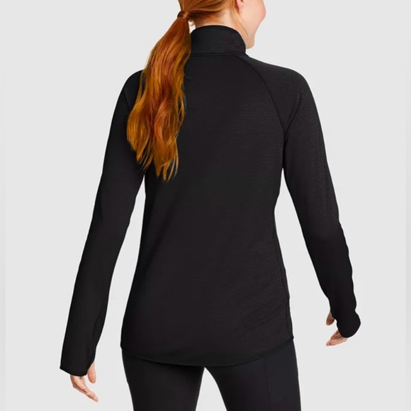 🔥Eddie Bauer - Black Activator Grid Fleece Full Zip Jacket - XL - Picture 2 of 2